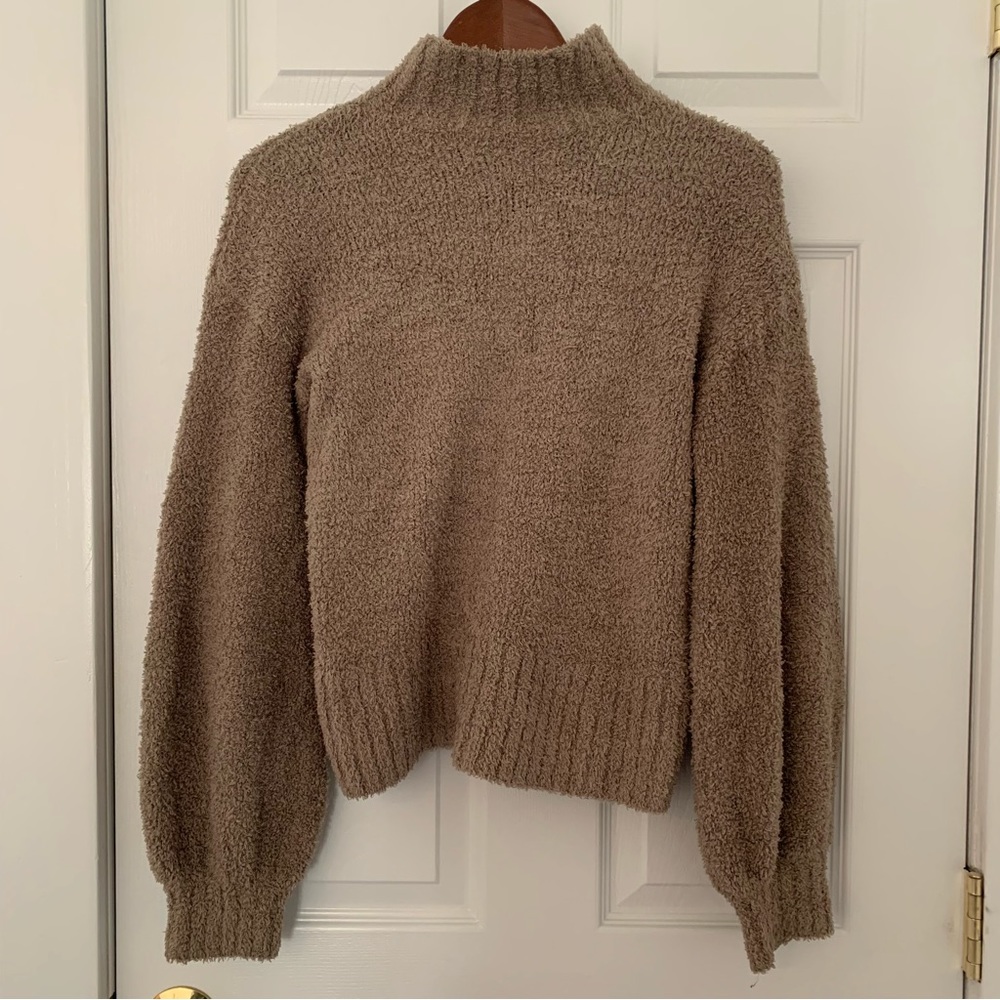 Urban Outfitters Fuzzy Green Turtleneck Sweater